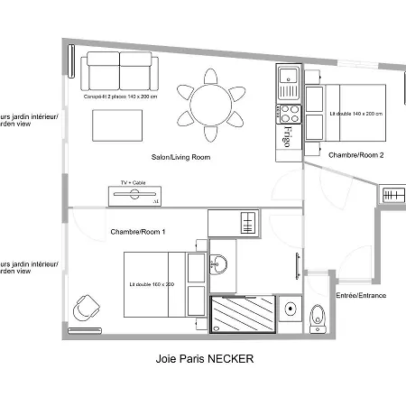 Appartamento Appt Calme Sur Cour- Montparnasse - Necker Parigi